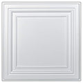 Art3d PVC Ceiling Tiles, 3D Plastic Sheet in White, 2 x 2 ft, 12-Pack - color: White 1, size: 24"x24"
