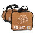 Carhartt Classic Round Duffel with Utility Pouch, Heavy-Duty, Water-Resistant Packable Gear Bag for Jobsite, Gym, and Travel - color: Carhartt Brown, style: 25l