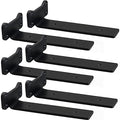 Floating Shelf Brackets Heavy Duty Industrial L Shelf Bracket - 5mm Thick Premium Solid Steel Shelf Supports, Black Rustic Wall Brackets for Shelves - 10 Inch Floating Shelves Hardware (6 Pack) - size: 10 Inch-6 Pack