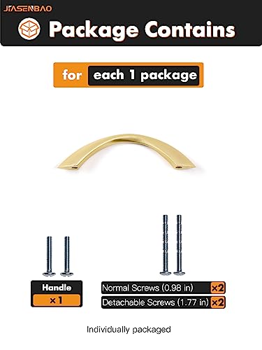 Brushed Gold Cabinet Pulls 3 Inch Arch Twisted Brass Handles Drawer Kitchen Cupboard Bathroom Dresser Cabinet Hardware Zinc Alloy 10 Pack - color: Brushed Gold, size: 3 Inch Hole Centers