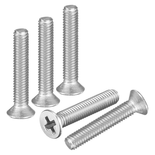 DTGN #3-48x3/4 Phillips Flat Head Machine Screw 304 Silver 50PCS - color: Silver, size: #3-48x3/4"