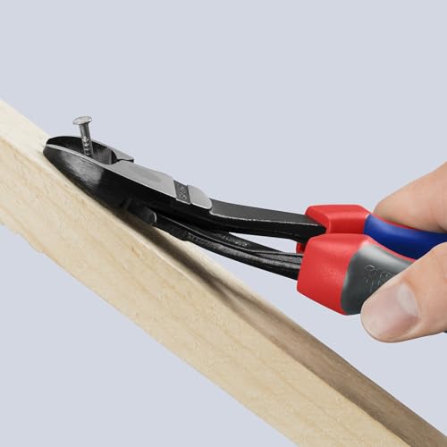 Knipex 7422250SBA 10-Inch High Leverage Angled Diagonal Cutters - Comfort Grip - style: 10-Inch, Angled, Comfort Grip