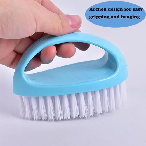 Scrubbing Brushes for Cleaning Small Scrub Brush with Nylon Stiff Bristles - color: Green+blue