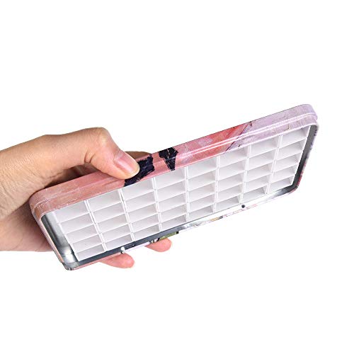 qianshan 40Pcs Empty Half Pans Watercolor Tin Palette with Magnetic Stripe - color: Champs Rose