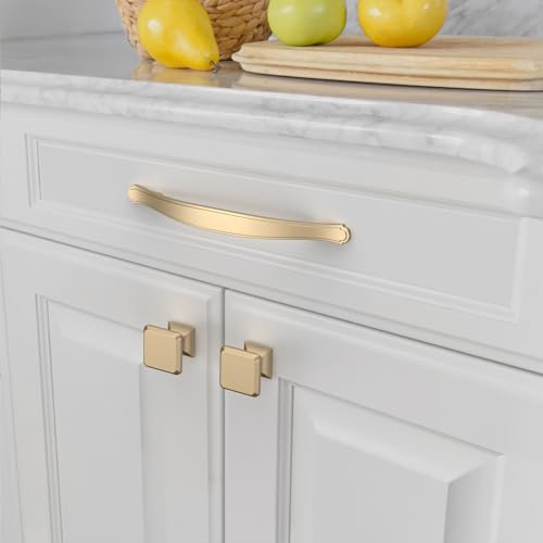 Amerdeco 10 Pack Champagne Bronze Cabinet Pulls 5 Inch(128mm) Hole Center Drawer Pulls Cabinet Hardware Kitchen Cabinet Handles for Bathroom Dresser Pulls ZH0068 - color: Champagne Bronze, size: 5"/128MM Hole Center