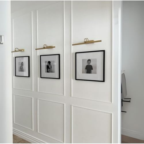 Self-Adhering Wall Molding Kit - Pre-Cut Wall Paneling Kit - Accent Wall Trim - Wainscoting - 3 Panel Design (Style-1)