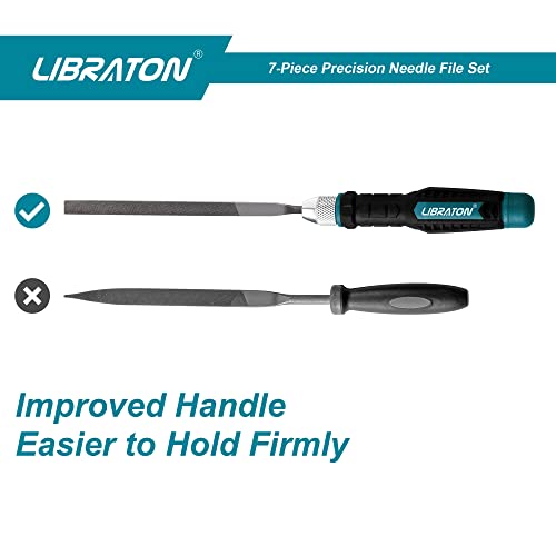 LIBRATON Needle File Set Interchangeable, Small Files, Mini Files - style: Needle File-6PCS