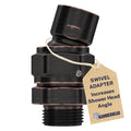 HammerHead Showers® Solid METAL Shower Head Swivel Ball Adapter Oil Rubbed Bronze | Adjustable Pivot Ball To Adjust Showerhead Angle | Universal Connector Joint Fits Fixed Hand Held Rain Shower Heads - color: Oil Rubbed Bronze