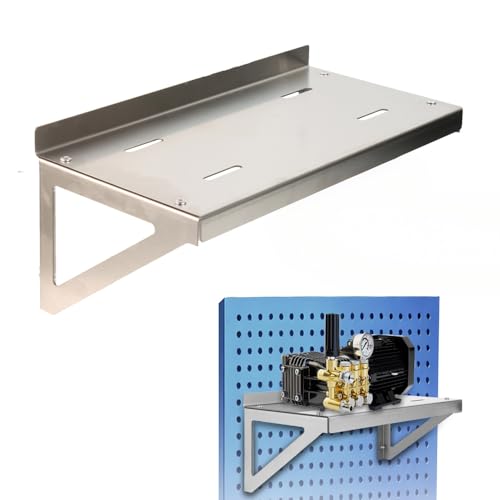 Pressure Washer Wall Mount Shelf, (silvery)