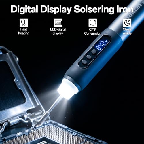Bakon Cordless Precision Soldering Iron Kit - color: Silver