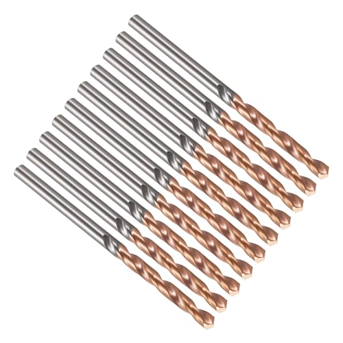 PATIKIL 2.1mm Drill Bit Carbide for Stainless Steel Hard Metal 130° 10 Pack - size: 2.1mm