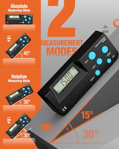 ALLOSUN Digital Inclinometer Angle Finder 360° Level Tool