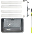 7 Pcs 18 Inch Paint Roller Kit, Microfiber Cover with Extension Pole