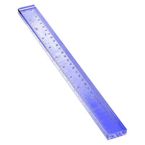 OfficeGoods 3-Piece Acrylic Desk Set, Blue with Silver Metal - color: Blue