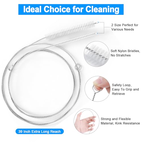 Long Straw Cleaner Brush - Long Pipe Cleaners, Long Tube Cleaning Brush