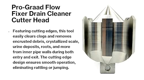 Flow Fixer Drain Cleaner Cutter Head 2-1/2", Ball, Slot, for 3" - 4" Pipes - style: 2.5" (for 3" to 4" Pipes) Drain Cleaner Cutter Head