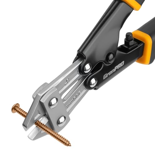 GRENPRO 8 Inch Heavy Duty Mini Bolt Wire & Cable Cutter, Anti-Slip Pliers - style: 8" Bolt Cutter