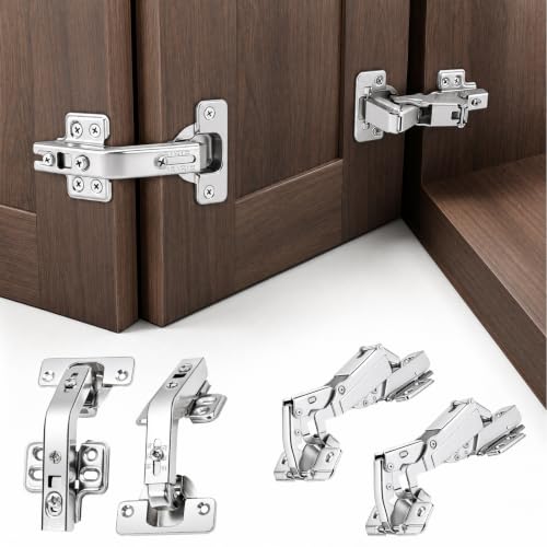 TamBee Complete Lazy Susan Hinge Kit, 2 Pair 175 & 135 Degree Hinge - size: 135° + 175°Full Overlay