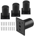 4-Pack Adjustable Aluminum Alloy Furniture Legs 2.36" Height Black - color: Black, size: 2.36 Inch