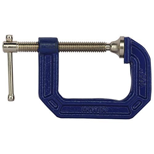 IRWIN 1415-C Tools QUICK-GRIP C-Clamp, 1 1/2-inch, 1 1/2-inch Throat Depth (2025101) - size: 1 Count (Pack of 1)