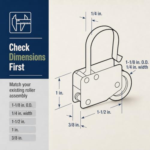 Prime-Line B 713 Screen Door Tension Spring with 1-1/8 in. Nylon Roller, 2 Pack