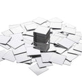 200 Pcs 1 Inch Mini Square Mirror Tiles Adhesive Small Craft Mirrors Acrylic Mirror Wall Stickers for Home Wall Table Decor Crafts DIY Projects