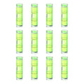 HARFINGTON 12pcs Mini Cylindrical Bubble Spirit Level Vials 10x35mm - size: 10x35mm