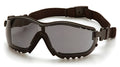 Pyramex V2G Safety Glasses, Black Frame/Amber Anti-Fog Lens - color: Black Frame/Gray Anti-fog Lens