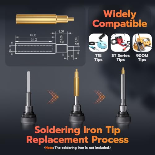 Threaded Inserts with M2-M8 Heat Set Insert Tools,Brass Metric Knurled Nuts for 3D Printing Components and Plastic Parts (M2.5x4x4-100Pcs) - size: M2.5xL4xD4-100Pcs