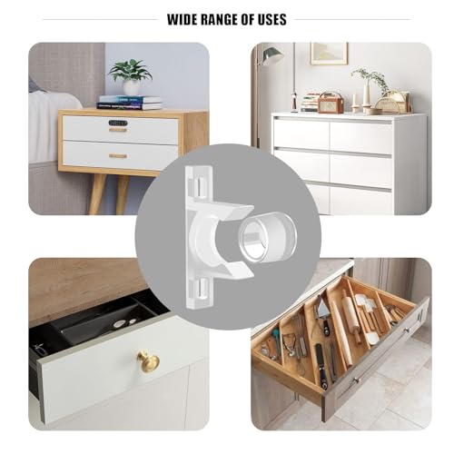 KIBBEH 8 Sets False Front Cabinet Clips Kitchen Cabinet Doors Replacement
