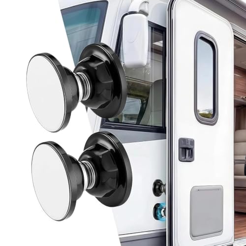 RV Magnetic Door Catch with Adhesives Screws - Easy to Install Camper Trailer Door Holder, Sturdy Stopper for RV Accessories (M) - size: Medium