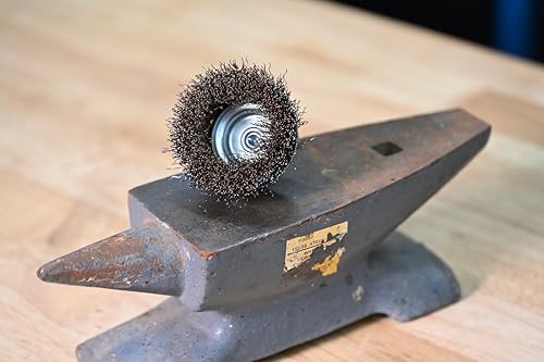 Century Drill & Tool 76223 Drill Cup Wire Brush, 2-3/4" Fine & Crimped | 1/4" shank, 0." wire diameter, cuts steel & metal, heat and rust resistant coating - size: 2-3/4-Inch Fine