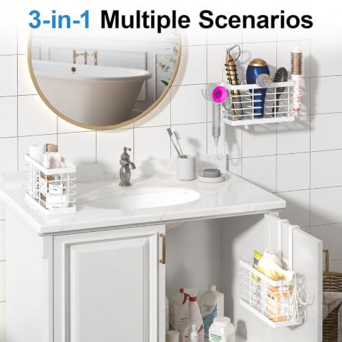 Sevenblue 2026 Upgraded 3-in-1 Universal Hair Tool Organizer, L Size, White - color: L-White