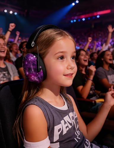 Kids Noise Canceling Earmuffs, 25-30dB Noise Reduction Ear Protection, Adjustable Headband Concert Fireworks, Autism - color: Zxk