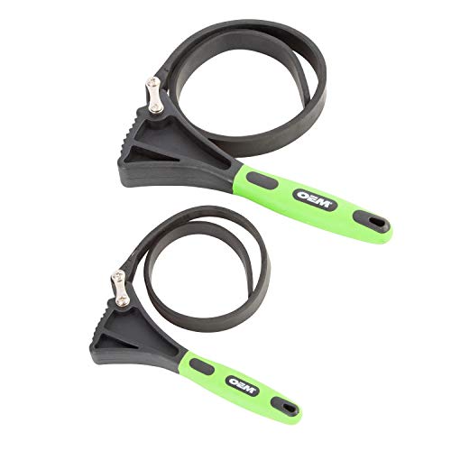 OEMTOOLS Rubber Strap Wrench Set for Pipes, Faucets, Jar Opener, & Plumbing