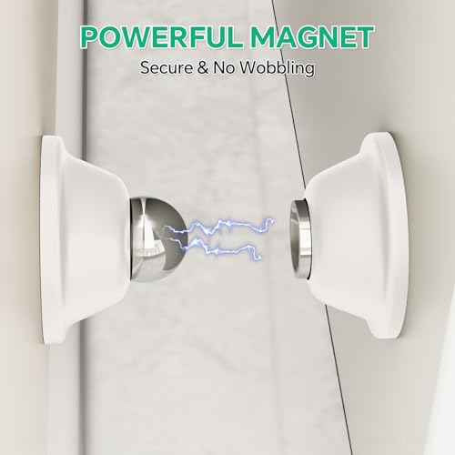 NiHome RV White Magnetic Door Stop for Door Holding & Stopping 1PCS White - color: White-1PCS