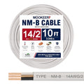 14/2 Wire with Ground - 10FT 14 Gauge NM-B Non-Metallic Sheathed Cable 100% Pure Copper 14 AWG 2 Conductor Residential Indoor Wire for Outlets, Switches, Other Loads and Lighting Wiring Projects etc. - size: 10FT, style: 14AWG/2