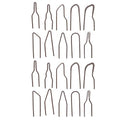Burning Wire Tip, 20 Pieces Pyrography Tip Nibs Kit Wood Burning Pyrographic Tip Kit Metal Alloy Carving Heating Pen Nibs High Impedance No Bend Heating 30-50W Pyrography Machine Accessory Tool