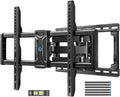 Pipishell Full Motion TV Wall Mount for 42-85 inch LED TVs up to 132lbs, Fits 65 75 Inch Swivel TV Mount Bracket with Articulating Arms, Max VESA 600x400mm, Fits 12” 16" Wood Studs - style: Fits 42-85" TVs / Max 16" Wood Stud