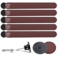 150Pcs 2 inch R-Type Quick Change Aluminum Oxide Surface Conditioning Sanding Discs Set 100 Grit with Adapter & Backing Pad - style: 100 Grit