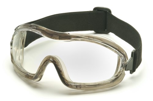 Low Profile Chemical Splash Goggles, Gray Anti-Fog Lens - color: Clear Anti-fog Lens