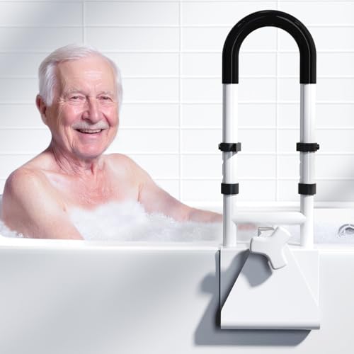 Adjustable Bathtub Handle Grab Bar, Bathtub Safety Rail & Shower Grab Bars
