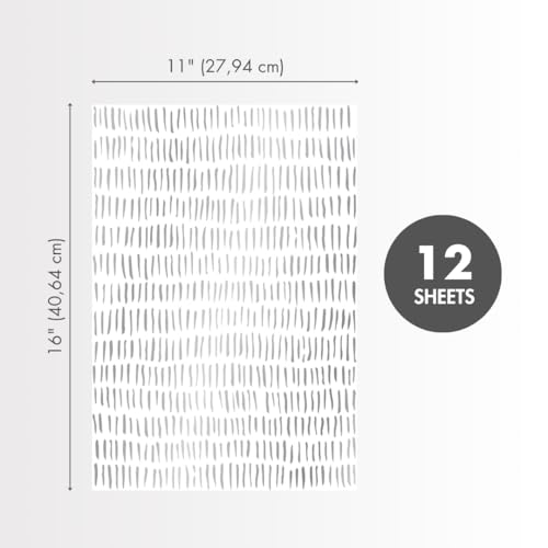 Main Street Peel and Stick Wallpaper Eco-Friendly Sheets 12 Pack, 11 X 16 Inch Silver Weave Design, Wall Mural for Home Decor, Removable Wall Decor Wallpaper Peel and Stick for DIY Projects - style: Silver Weave