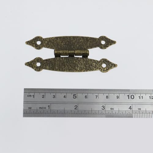 T Tulead H-Shape Cabinet Hinges Bronze Door Hinge 3.5"×1.46", 20PCS - color: Bronze-20pcs