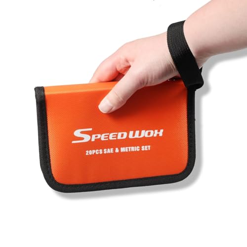 SPEEDWOX 20 Pockets Wrench Tool Storage Bag for Small Size Wrench - size: Metric and SAE Pouch