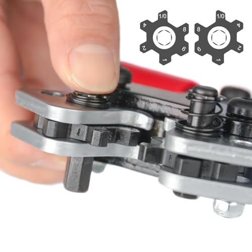 iCrimp Battery Cable Lug Crimping Tool for 8, 6, 4, 2, 1, 1/0 AWG Heavy Duty Wire Lugs, Battery Terminal, Copper Lugs with Wire Shear Cutter