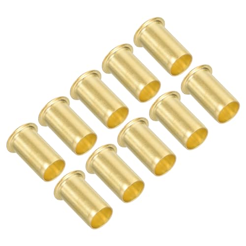 PATIKIL Brass Compression Insert for 1/2" Tube OD 10Pcs Insert Support - size: 0.5 Inch