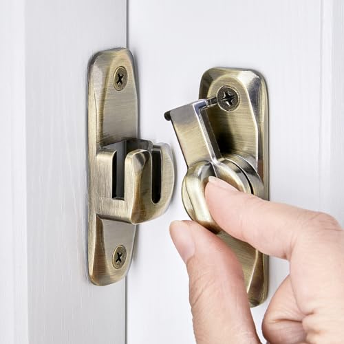 Bronze Barn Door Latches,90/180 Degree Gate Lock_B - color: Bronze