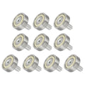 uxcell 10 PCS Drawer Rollers 19mm x 6mm Wheel 2mm Step, Steel Bearing Roller Drawer Pulley Bearing Replacement Wheels for Windows Sliding Door Track Guide, M6 x 10mm Thread - size: 2mm