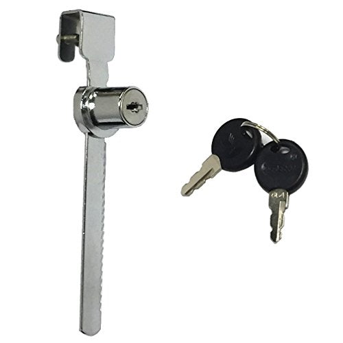 WOOCH Sliding Glass Door Ratchet Lock with Chrome Finish, Keyed Alike Showcase Display - 8 Pack - size: 5-1/2 Inches - 8Pack